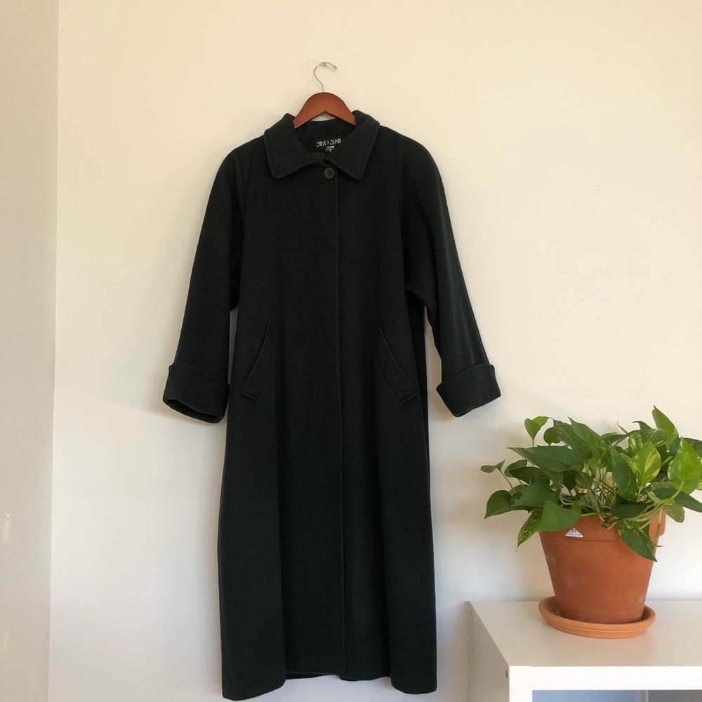 VINTAGE Steve by Searle Dark Green Winter Coat